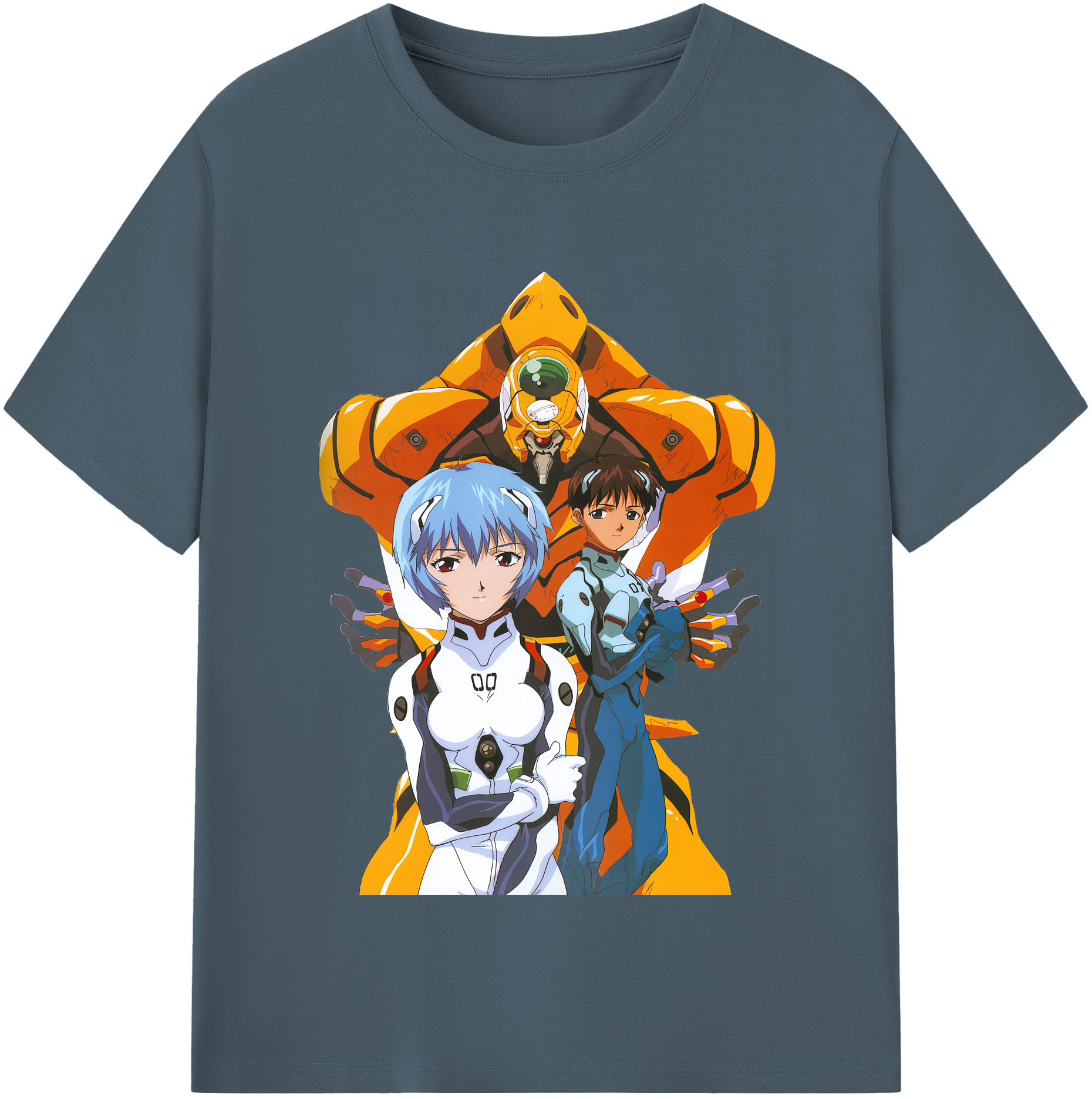 （画像用） EVA 新世紀エヴァンゲリオン 綿100％半袖Tシャツ（フロントプリント）